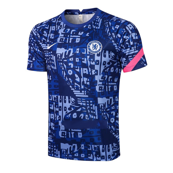 Trainingsshirt Chelsea 2021-2022 Blau Günstige Fußballtrikots